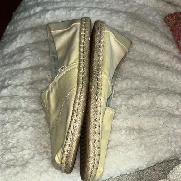TOMS Light Yellow Espadrille Shoes - Picture 8 of 13